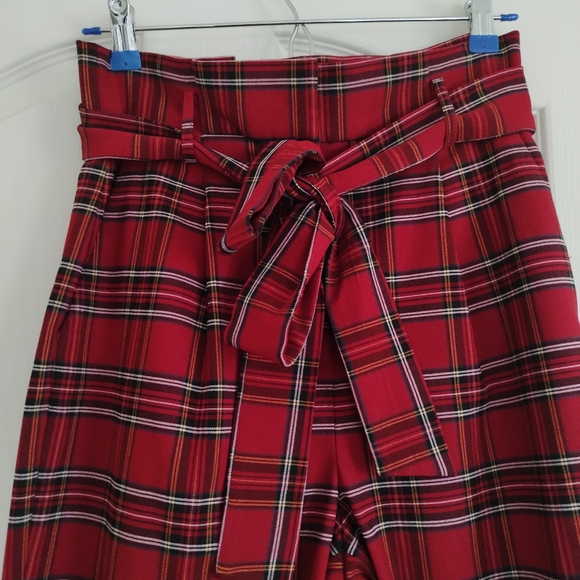 Antonio Melani Plaid High Waist Pants SZ 4 - Picture 1 of 5